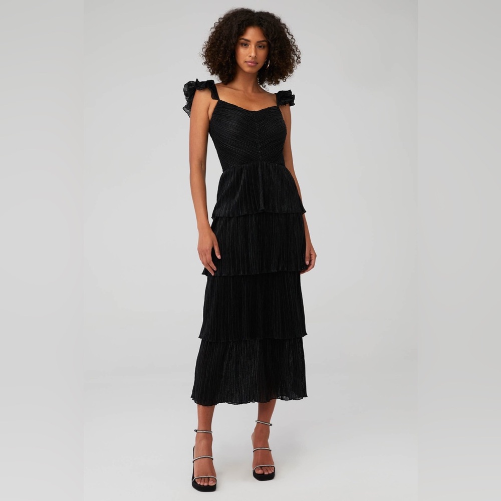 Saylor Quintana Black Tiered Dress XS